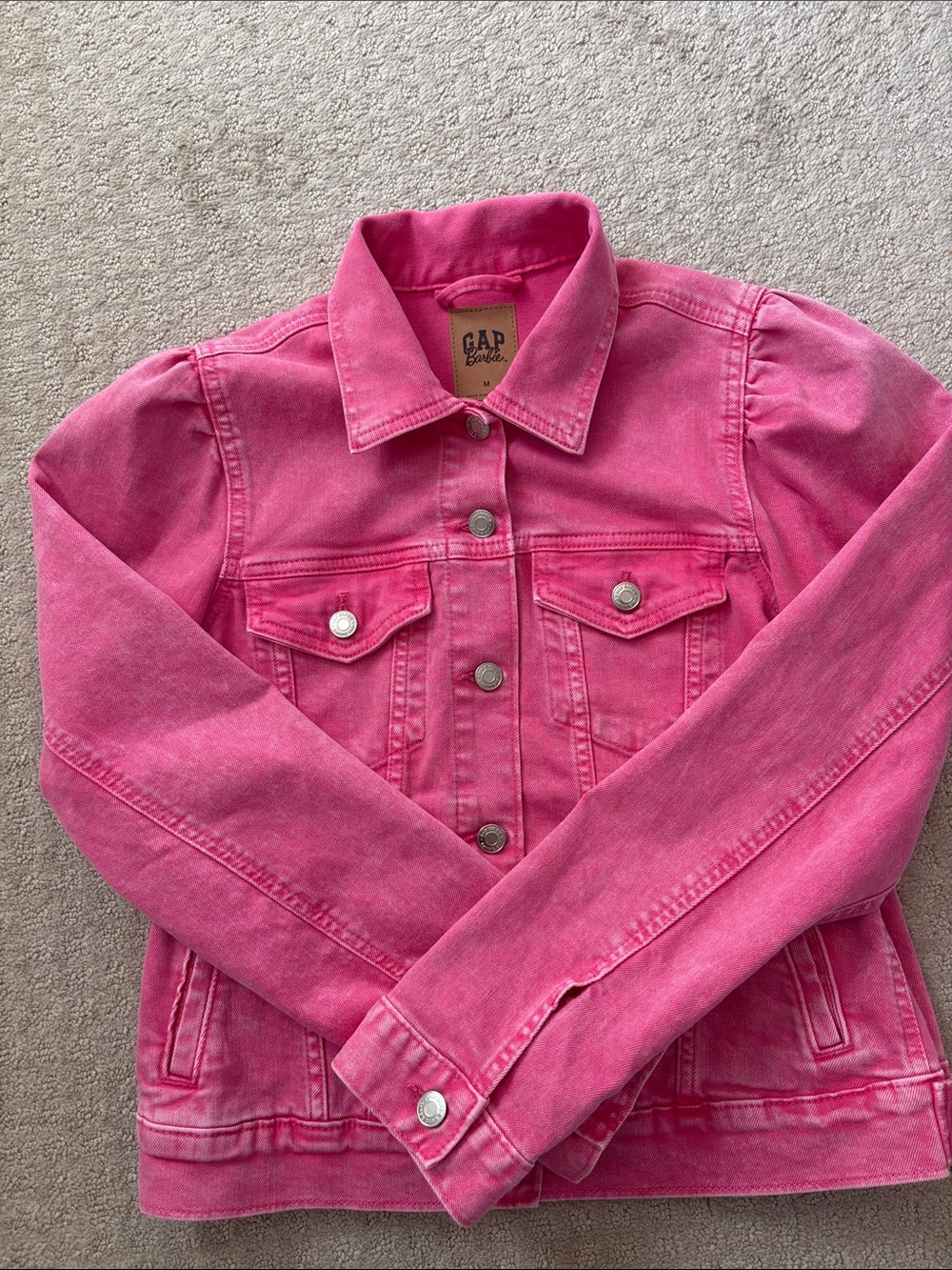 GAP x Barbie Hot Pink Denim Jacket